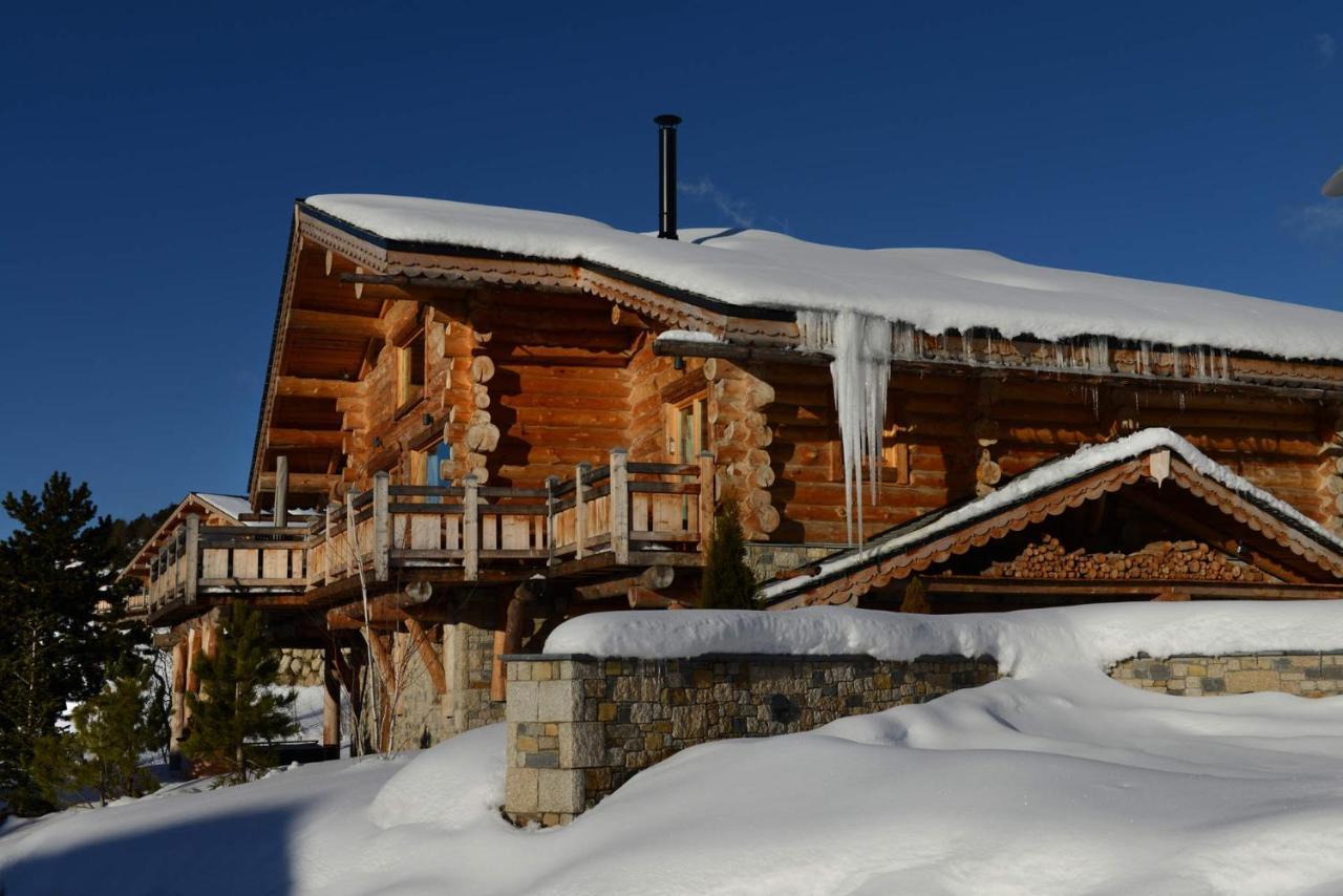 Chalet De Luxe "Lodge Des Sens" - Jacuzzi & Sauna - 12 Pers Bolquere Pyrenees 2000 Exteriör bild